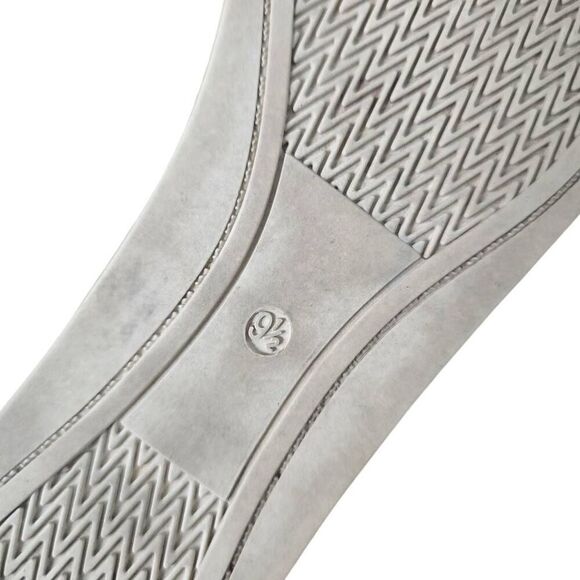 Eileen Fisher Sport Platform Sandals Women's 9.5 Metallic Gold Leather Back Zip - Picture 9 of 9